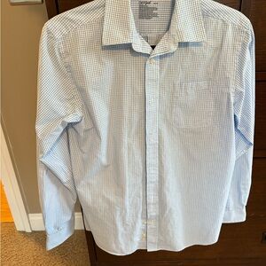 Cat & Jack Light Blue Checkered Button Down Shirt
